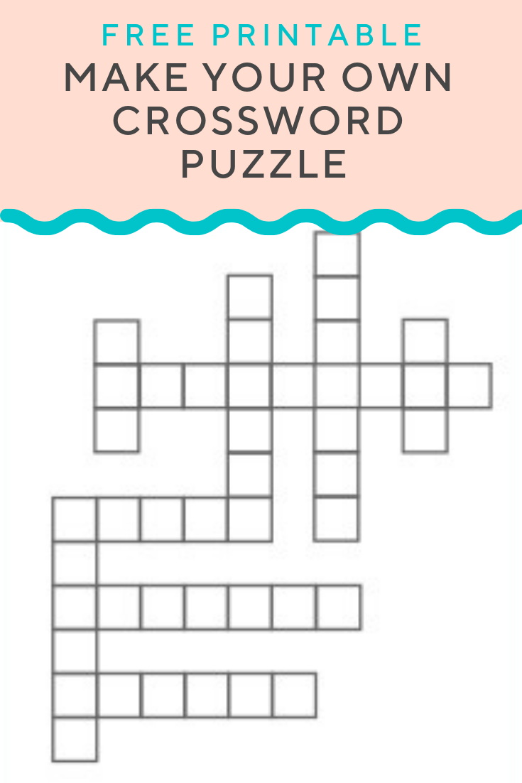 make your own crossword puzzle printable make your own crossword puzzle printable