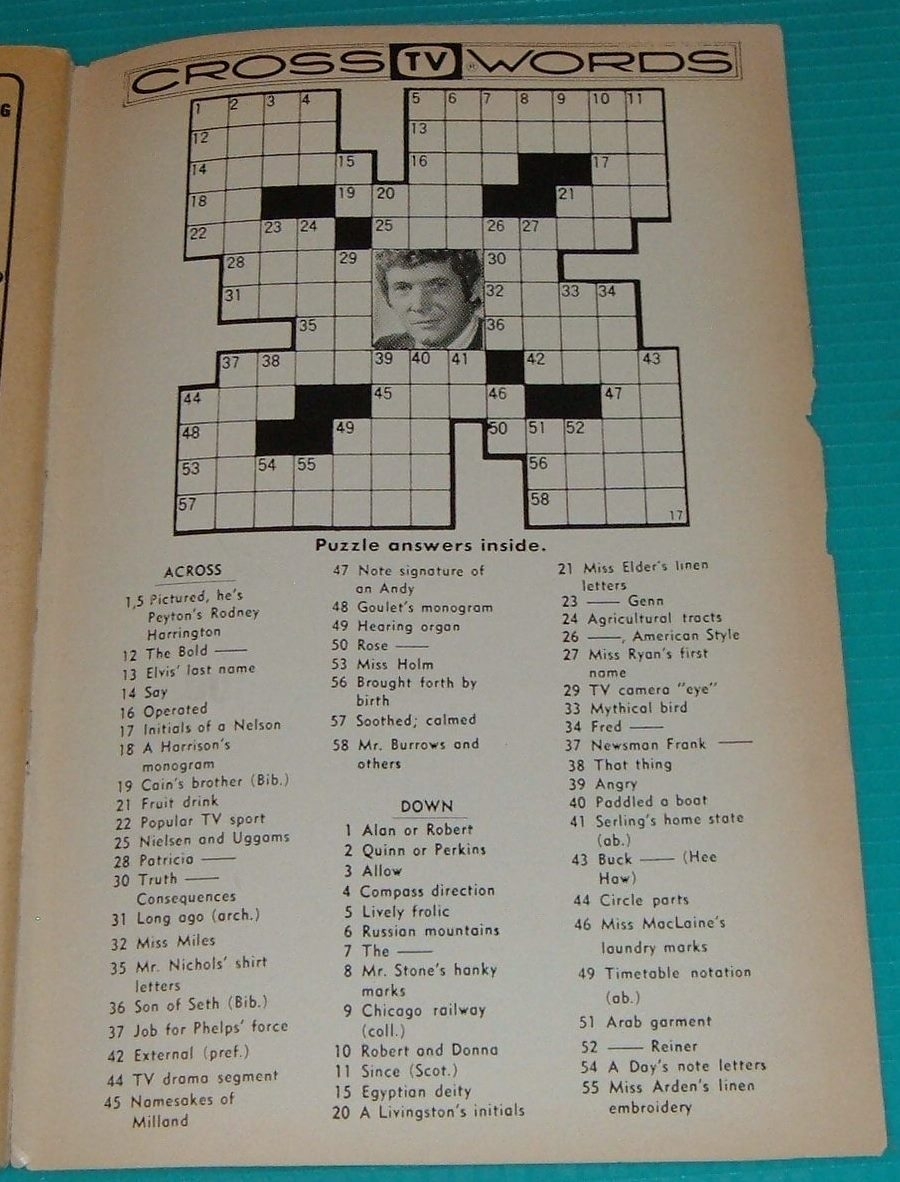printable tv guide crossword puzzles