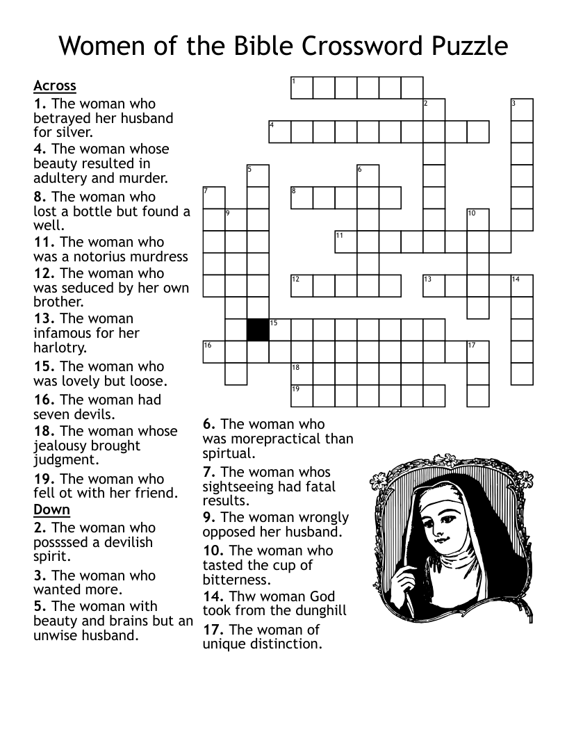 printable religous crossword puzzels for 5th graders