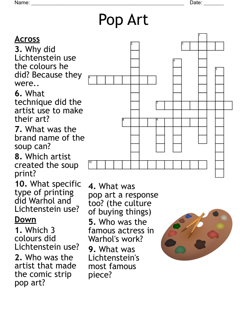 80 s Music Crossword WordMint