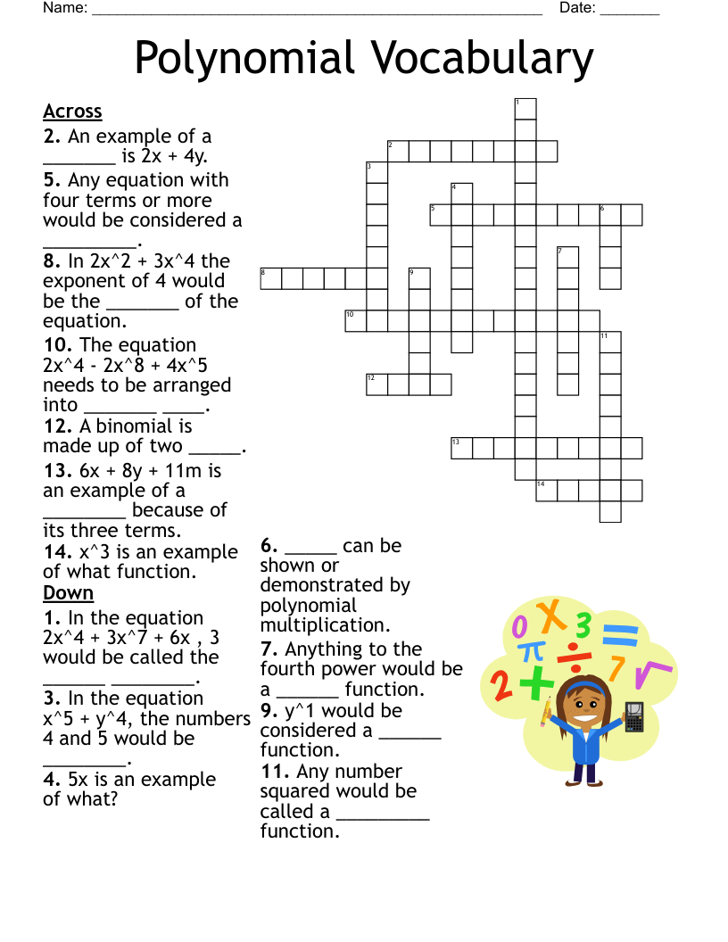 9th Grade English Vocab Crossword WordMint