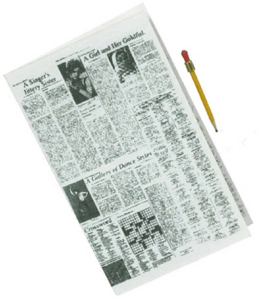 Amazon Dollhouse Miniature Newspaper With Pencil IM65119 Toys Games