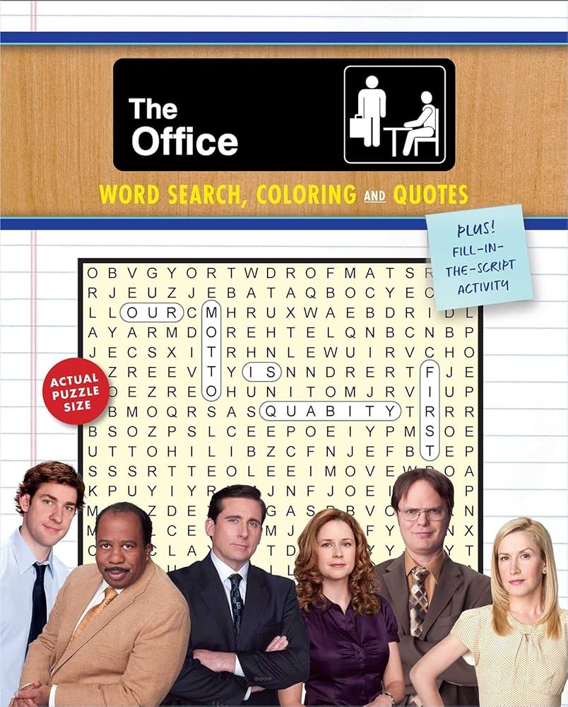 Amazon The Office Word Search Coloring And Quotes Plus Fill in the Script Activity Coloring Book Word Search 9781667200187 Editors Of Thunder Bay Press Books