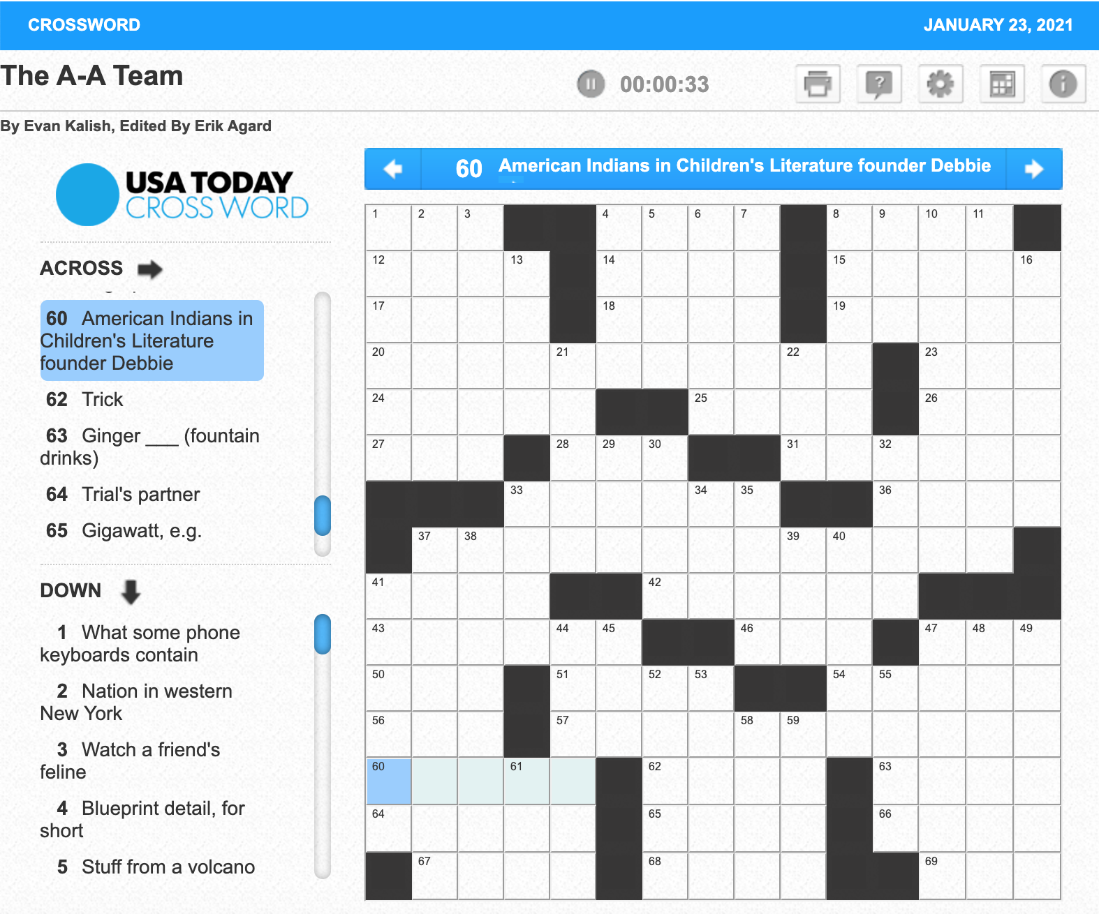 American Indians In Children s Literature AICL USA Today Crossword Clue American Indians In Children s Literature Founder Debbie 