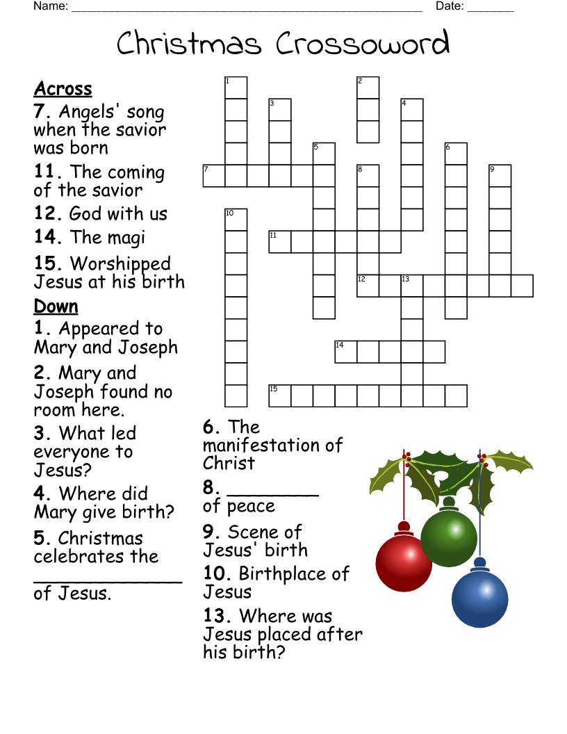 Angel Crossword WordMint