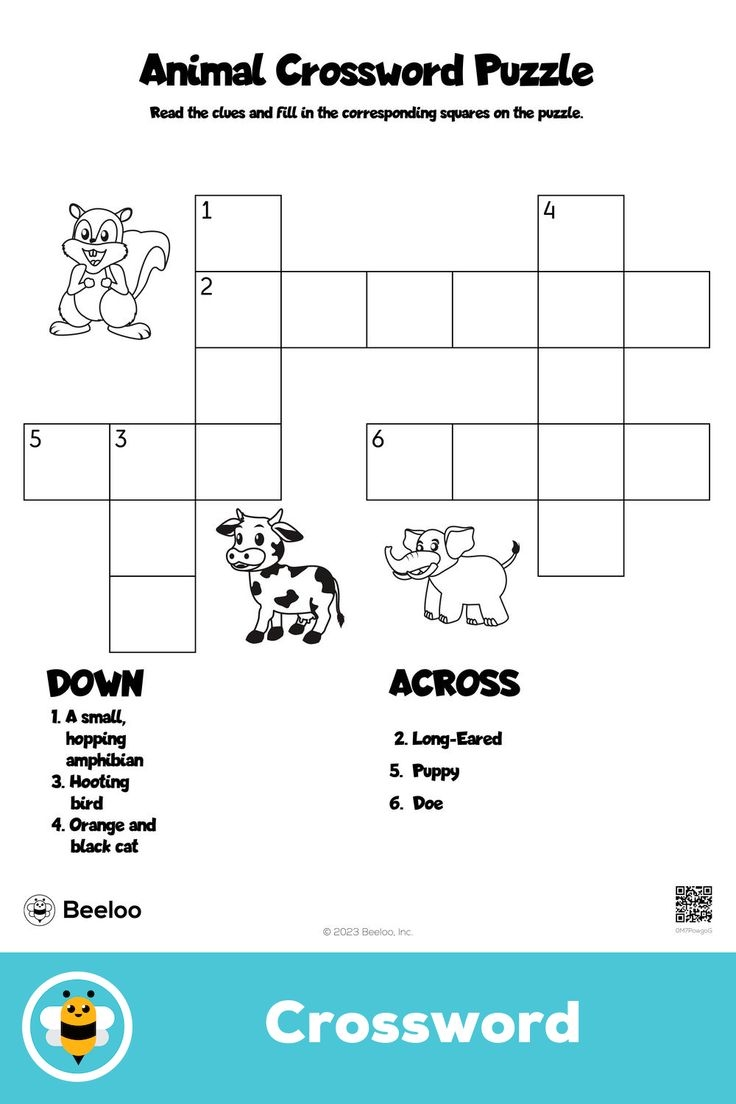 Animal Crossword Puzzle