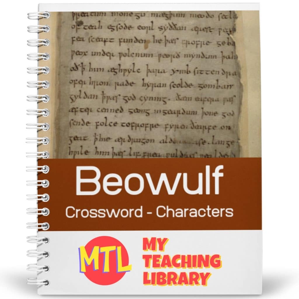 Beowulf Characters Crossword Puzzle Homeschool Curriculum Fair