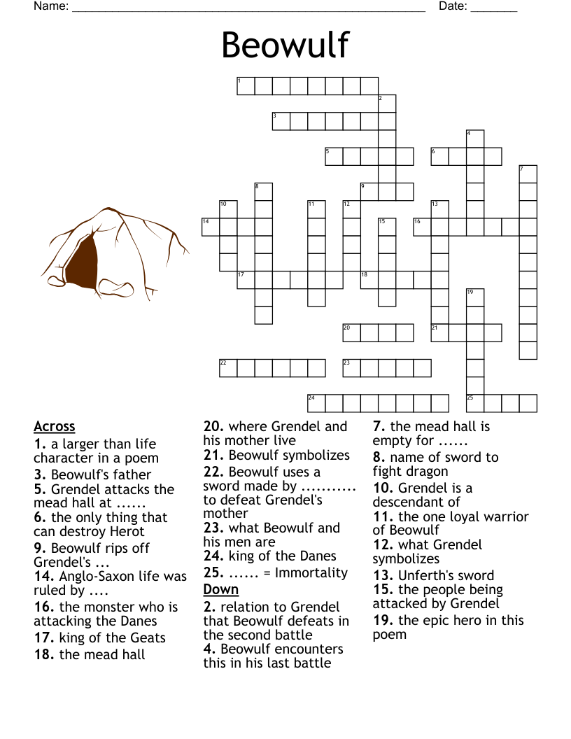 Beowulf Crossword WordMint