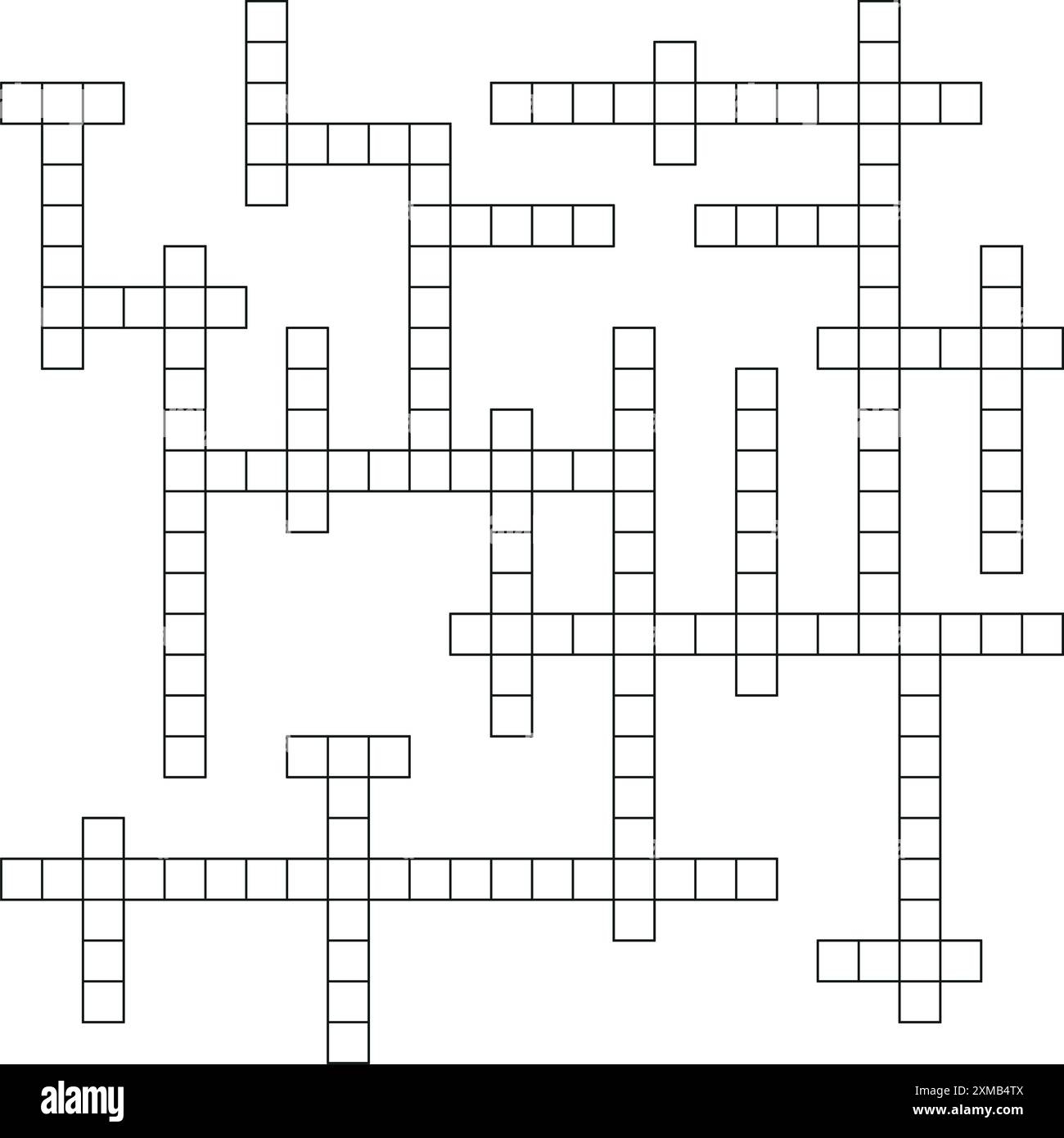 Blank Crossword Stock Vector Images Page 2 Alamy