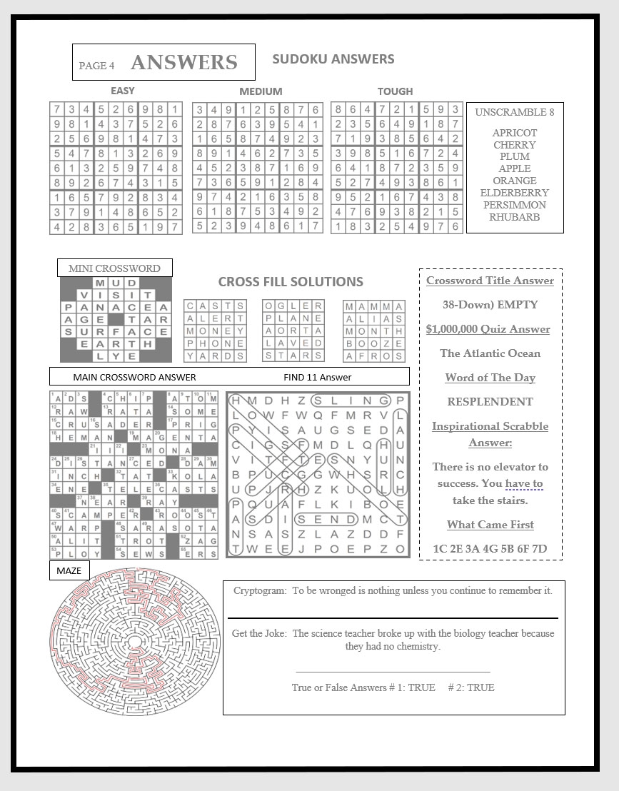 printable crossword puzzles edited by timothy parker
