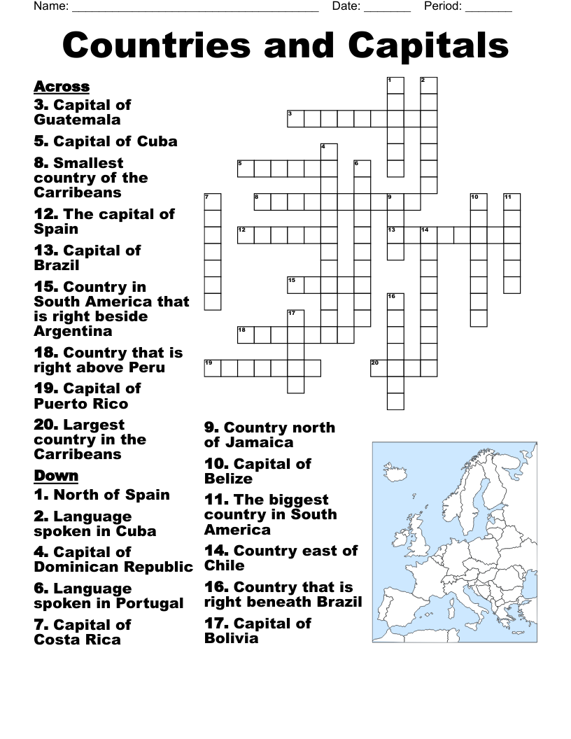 Brazil Crossword WordMint
