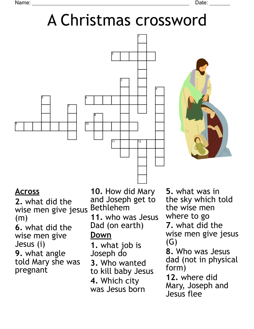 Christmas Story Crossword WordMint