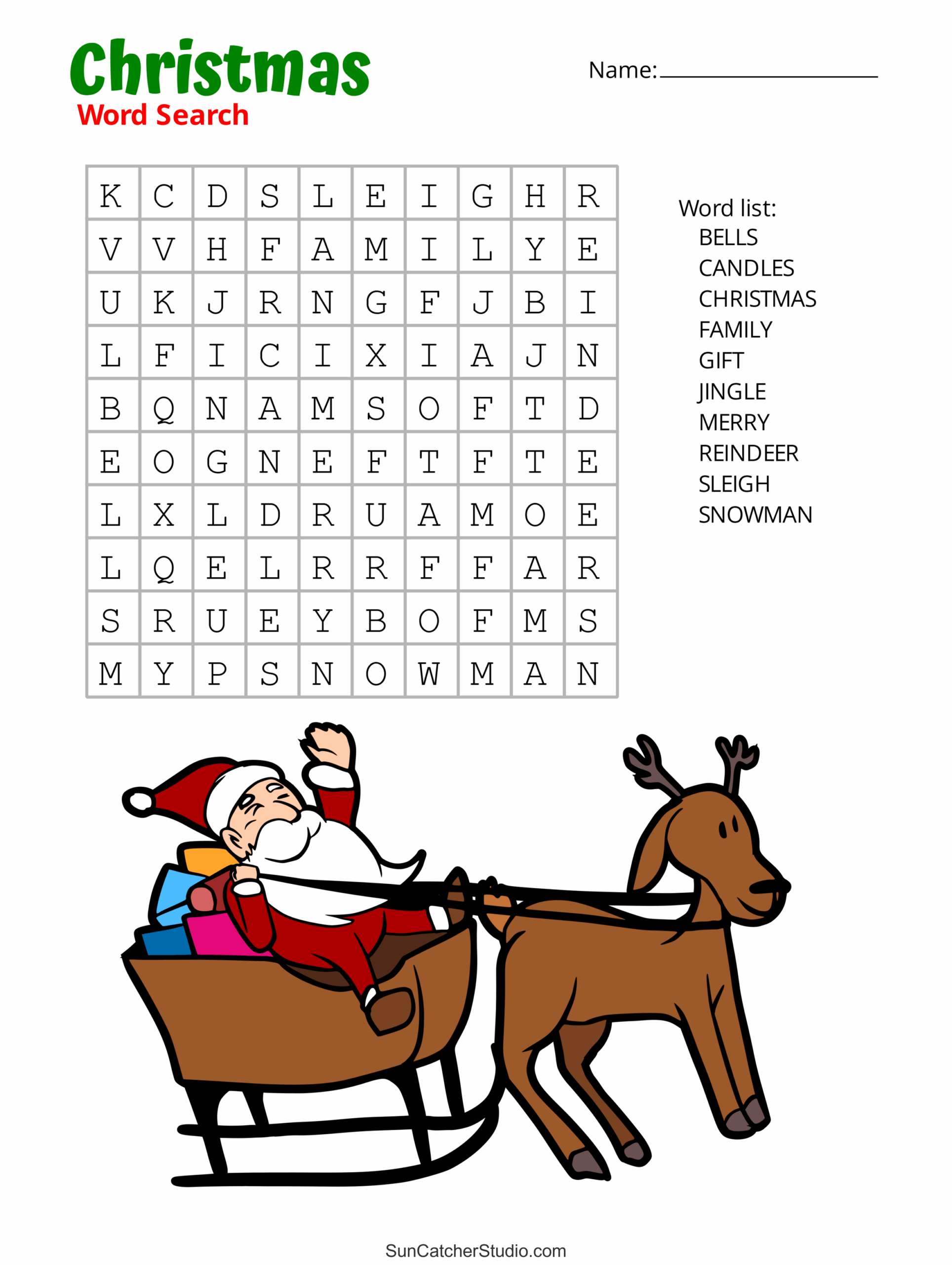 free printable easy christmas crossword puzzles