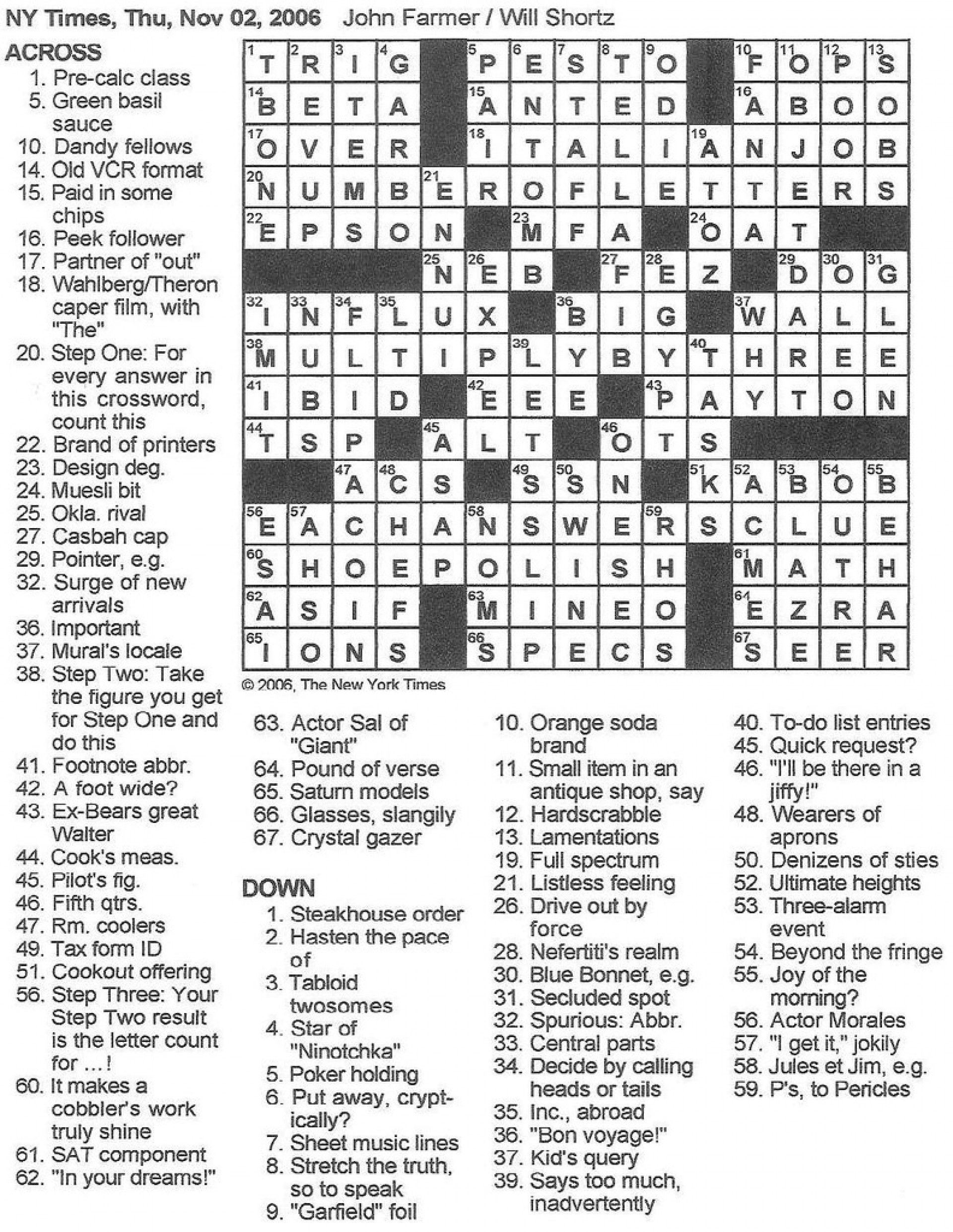Crossword Merl Reagle Printable Crossword Merl Reagle Printable