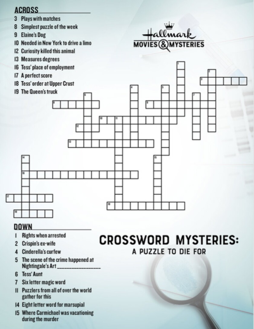 Crossword Puzzle Download Crossword Mysteries A Puzzle To Die For