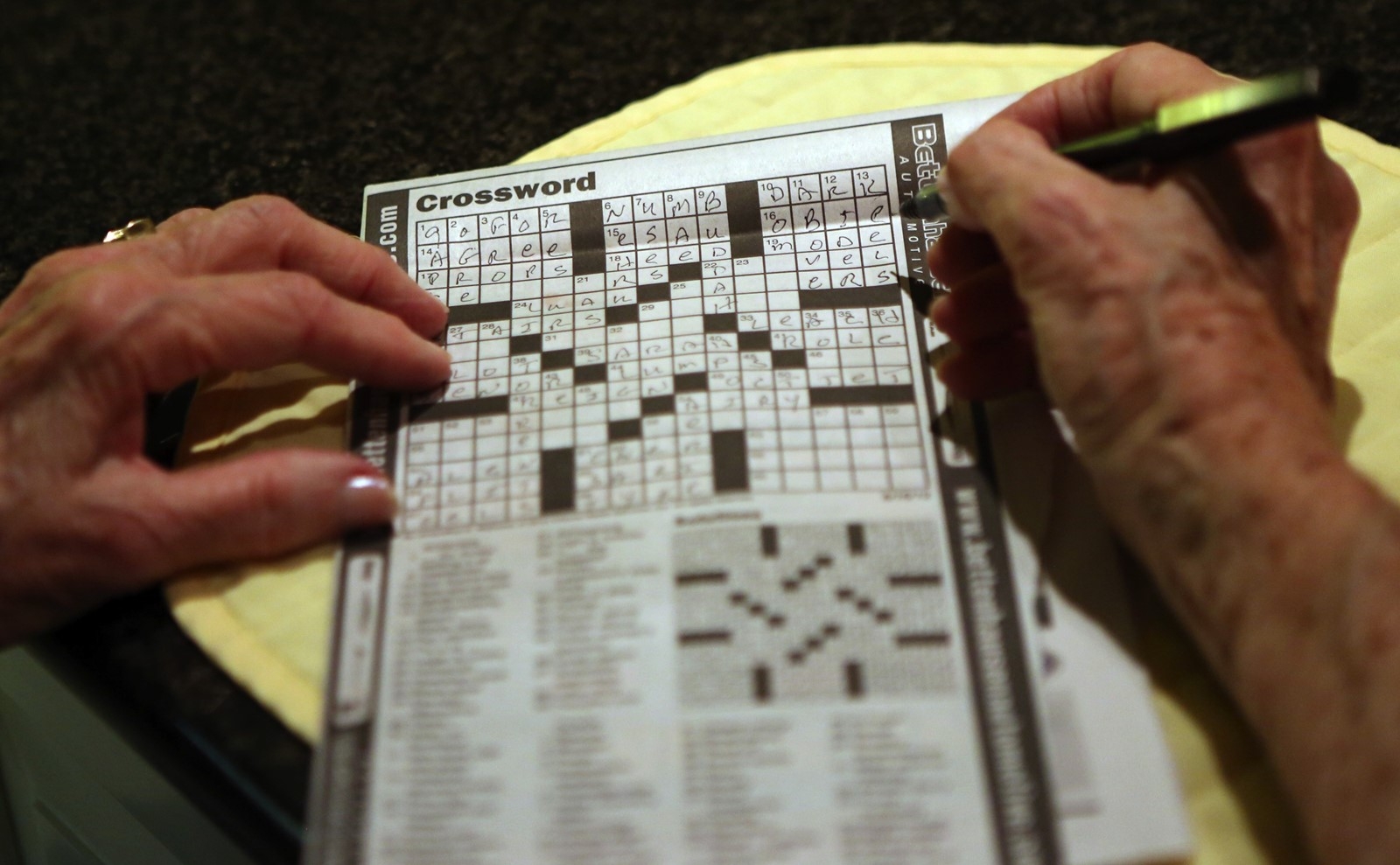 Crossword Puzzle Offers Peace In A Noisy World West