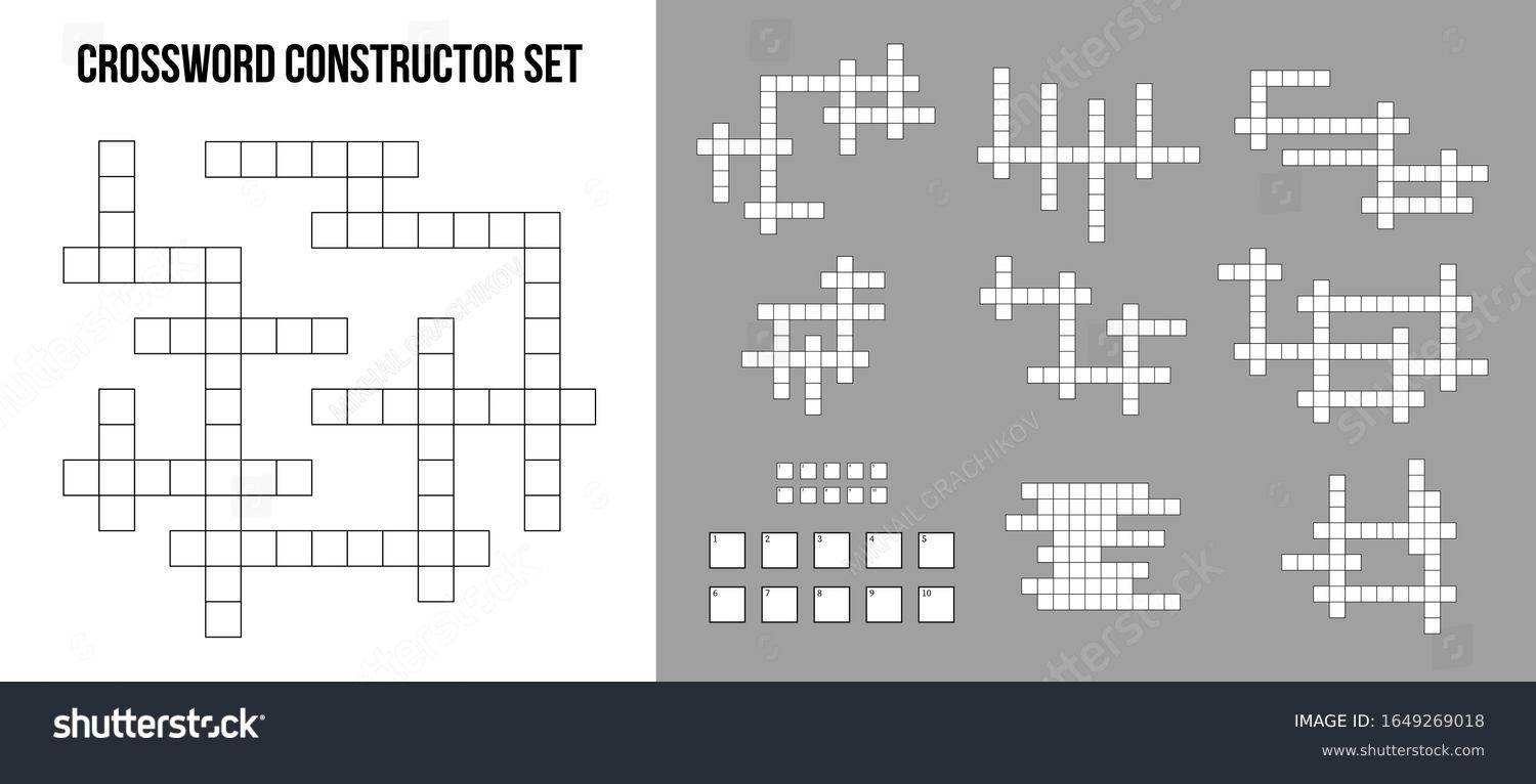 printable 21x21 crossword grid template