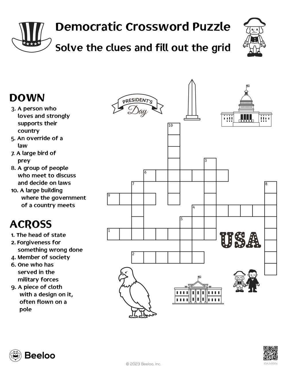 civics 7th grade printable crossword puzzles