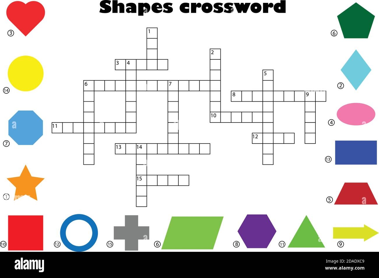 geometry crossword puzzle printable