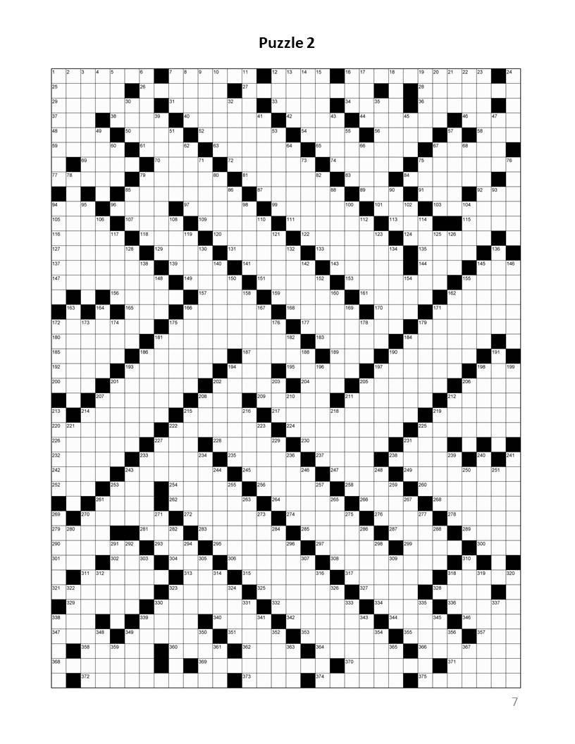 Digital Download 40 Printable Giant Crossword Puzzles For Adults Large Print Easy To Read Mega Size Games With Solutions Etsy