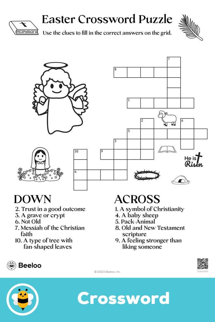free printable easter crossword puzzles
