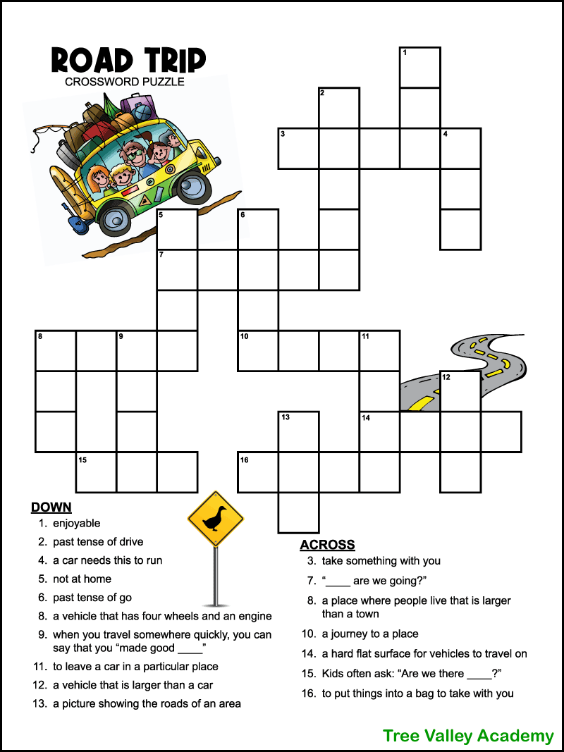 printable beginner crossword puzzles