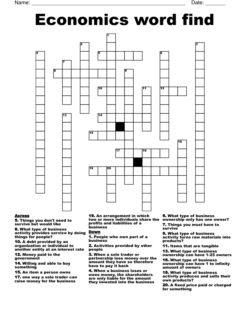 business english word search crossword printable