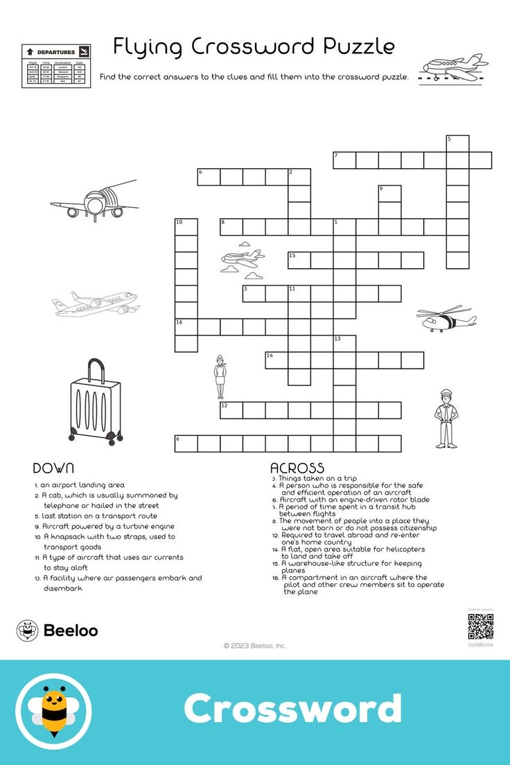 Flying Crossword Puzzle