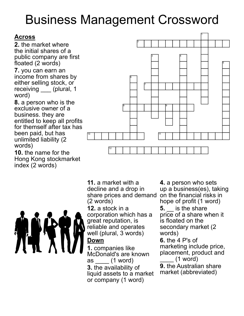 Forms Of Ownership Crossword WordMint