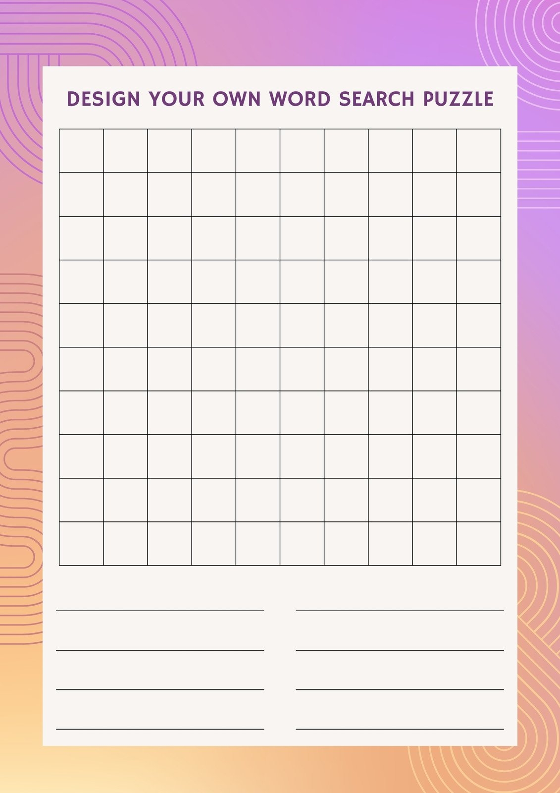 printable blank crossword grid