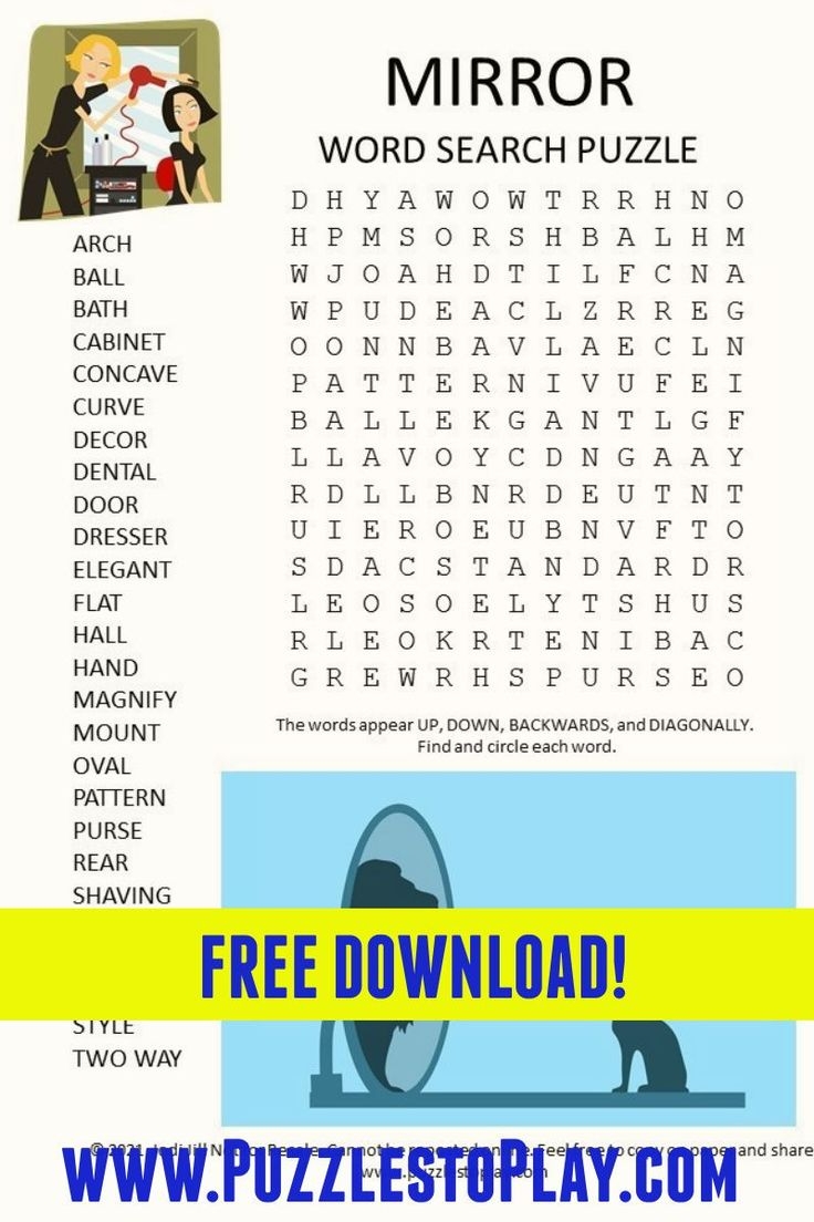 mirroreyes free printable crossword puzzles