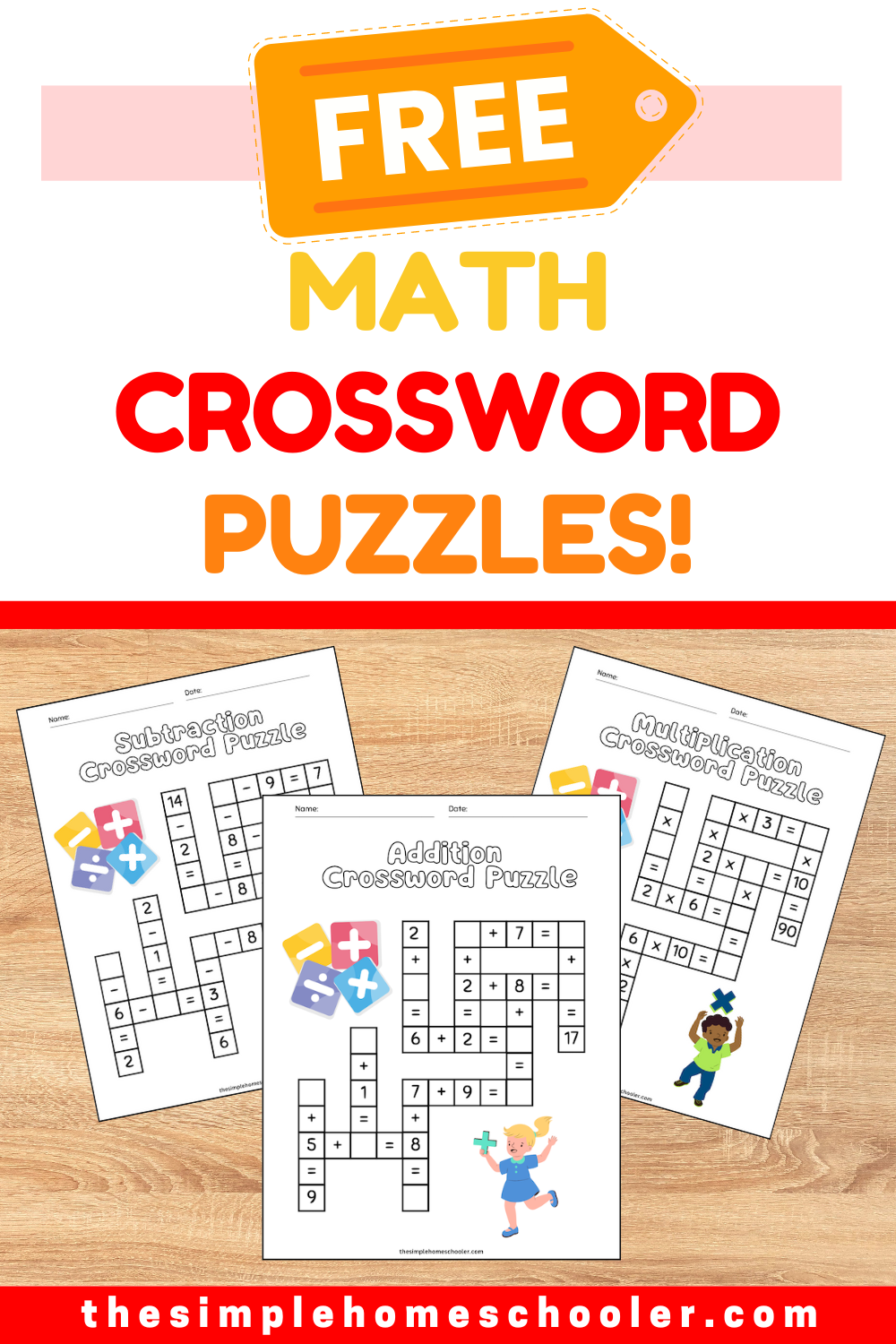 free math crossword puzzles printable free math crossword puzzles printable