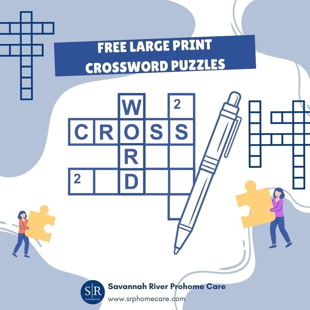 free printable crossword puzzles for seniors