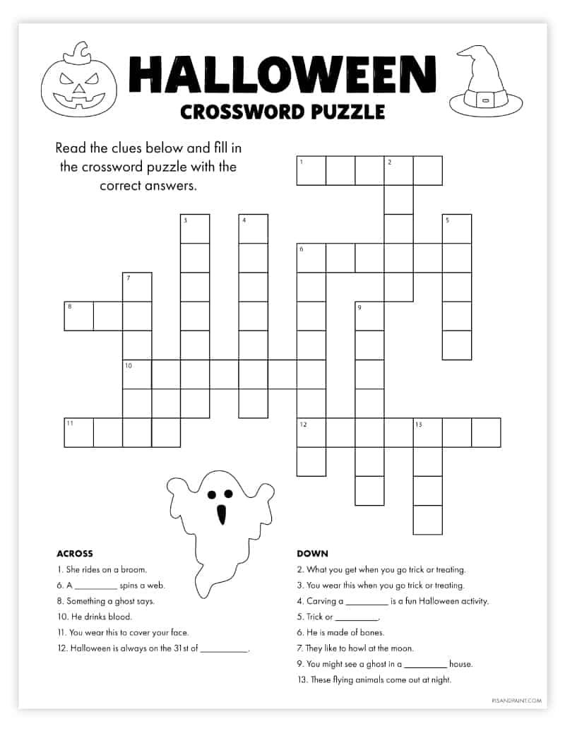 skeleton crosswords printable free