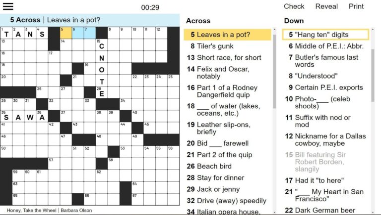 Free Themed Crossword Puzzles Free Online Game Star Tribune