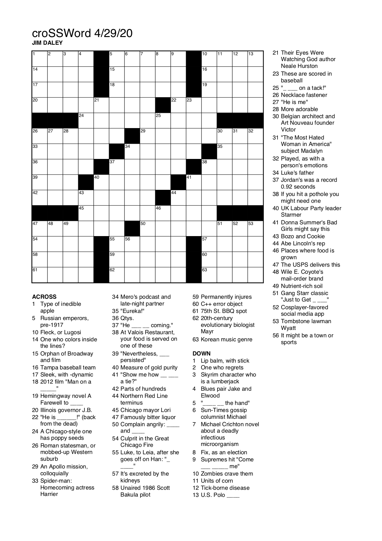 Games 4 29 20 South Side Weekly