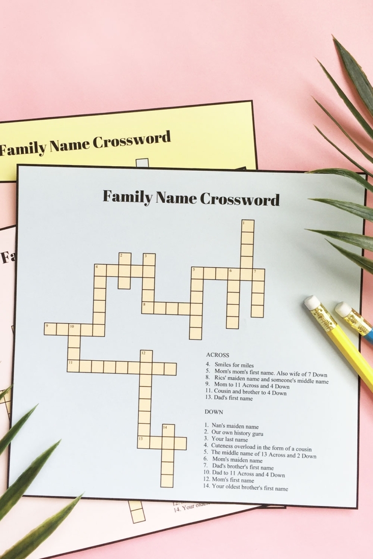 Games For Kids DIY Printable Crossword Puzzles