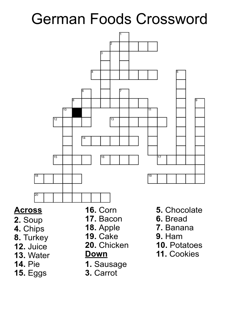 German Crossword WordMint