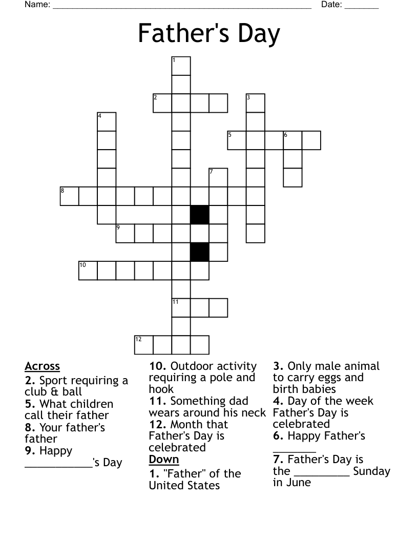 Happy Father s Day Word Search WordMint