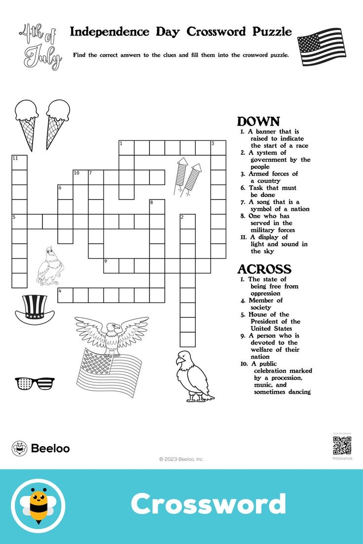 Independence Day Crossword Puzzle