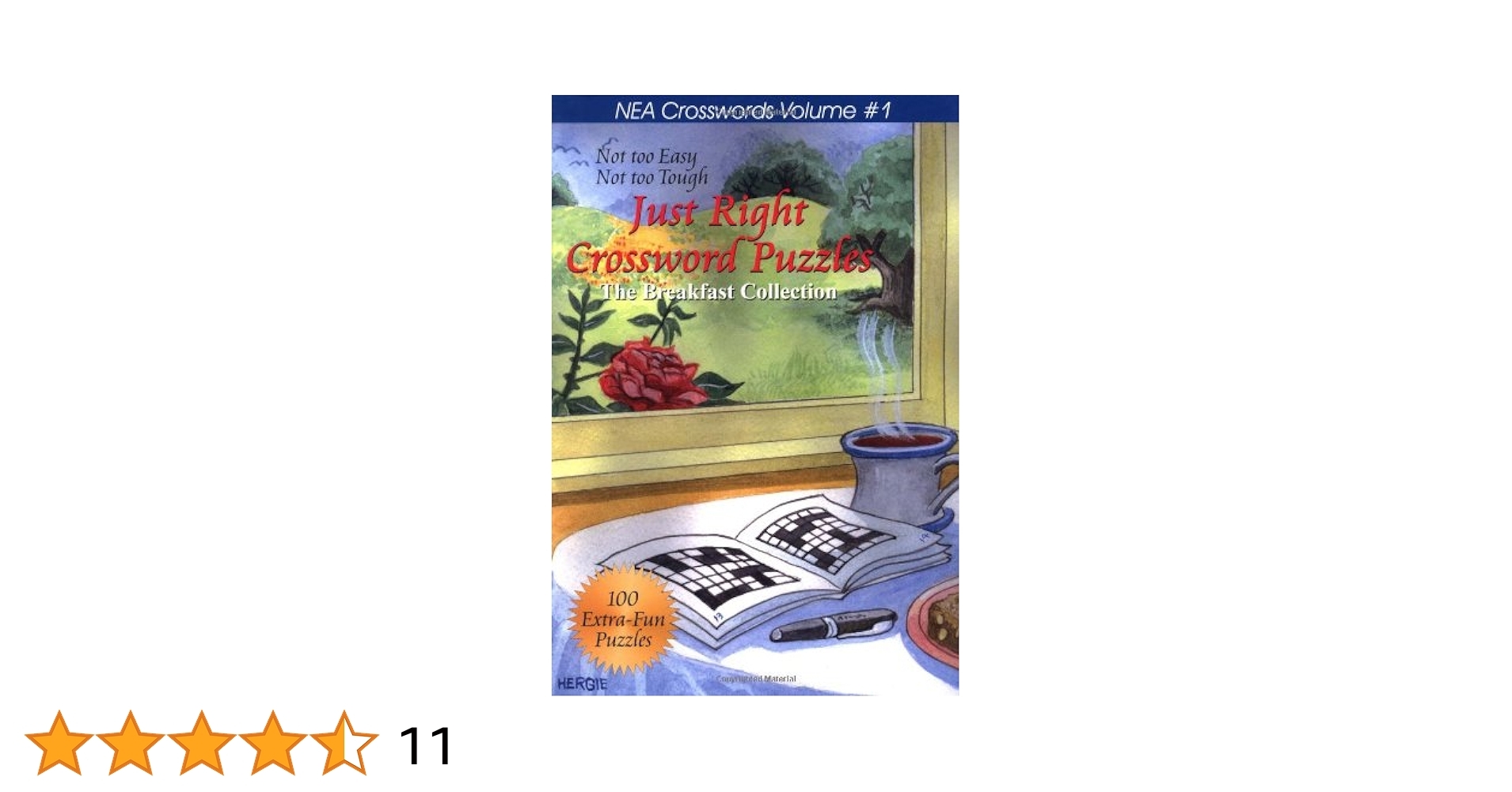 Just Right Crossword Puzzles Volume 1 The Breakfast Collection NEA Crosswords Quill Driver Books 9781884956614 Amazon Books