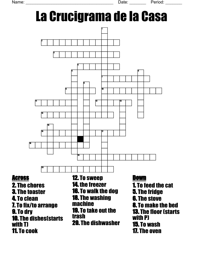free printable la crossword