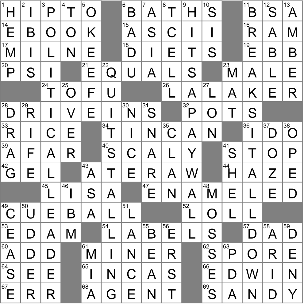 la times crossword puzzle printable