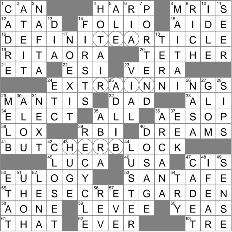 LA Times Crossword 18 Jun 25 Wednesday LAXCrossword