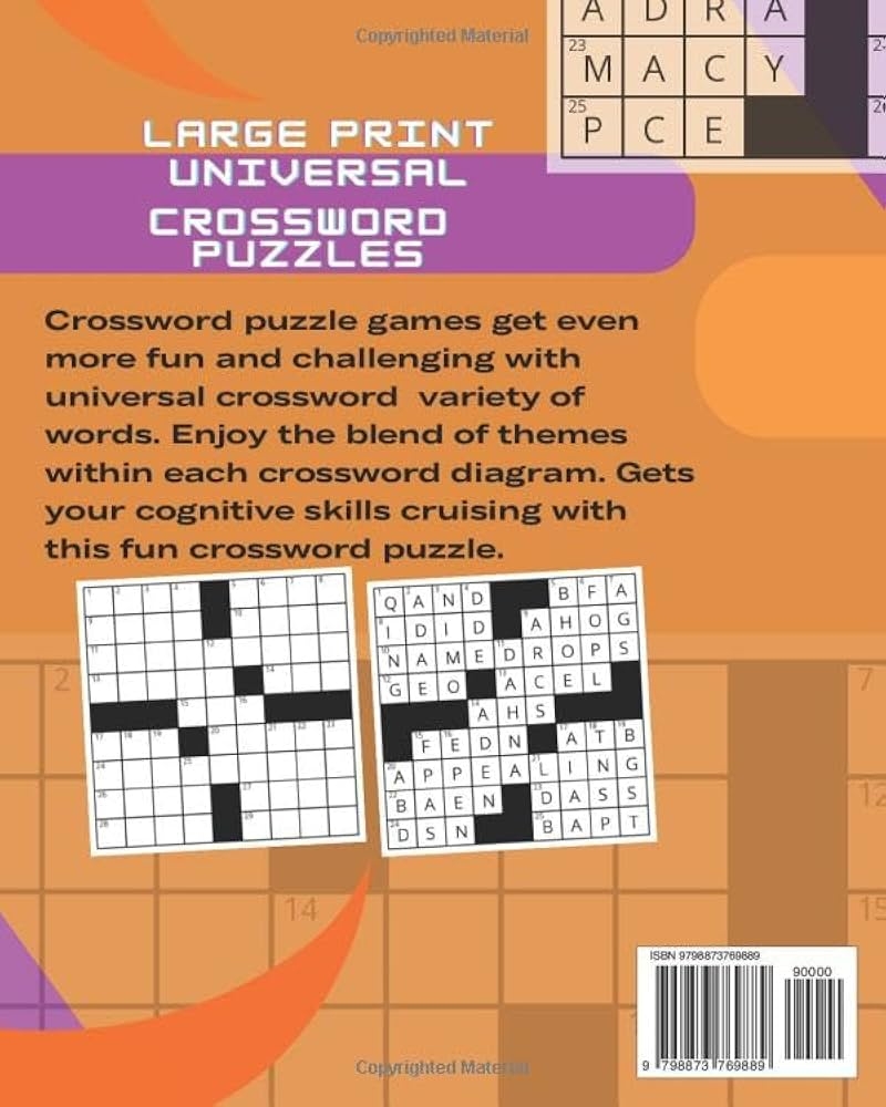 free printable universal crossword puzzle
