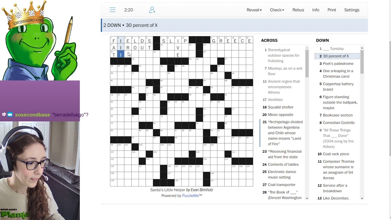 Leahbee Crossword Stream Sunday Crossword AND Interview With Evan The Crossword King YouTube