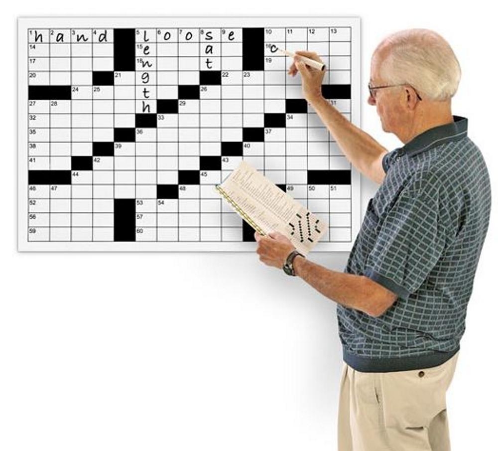 Living Made Easy Giant Erasable Crossword Puzzle 