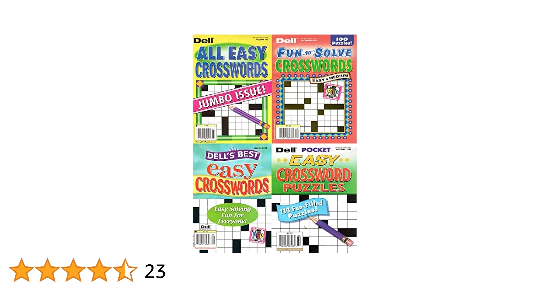 dell easy crossword puzzles printable