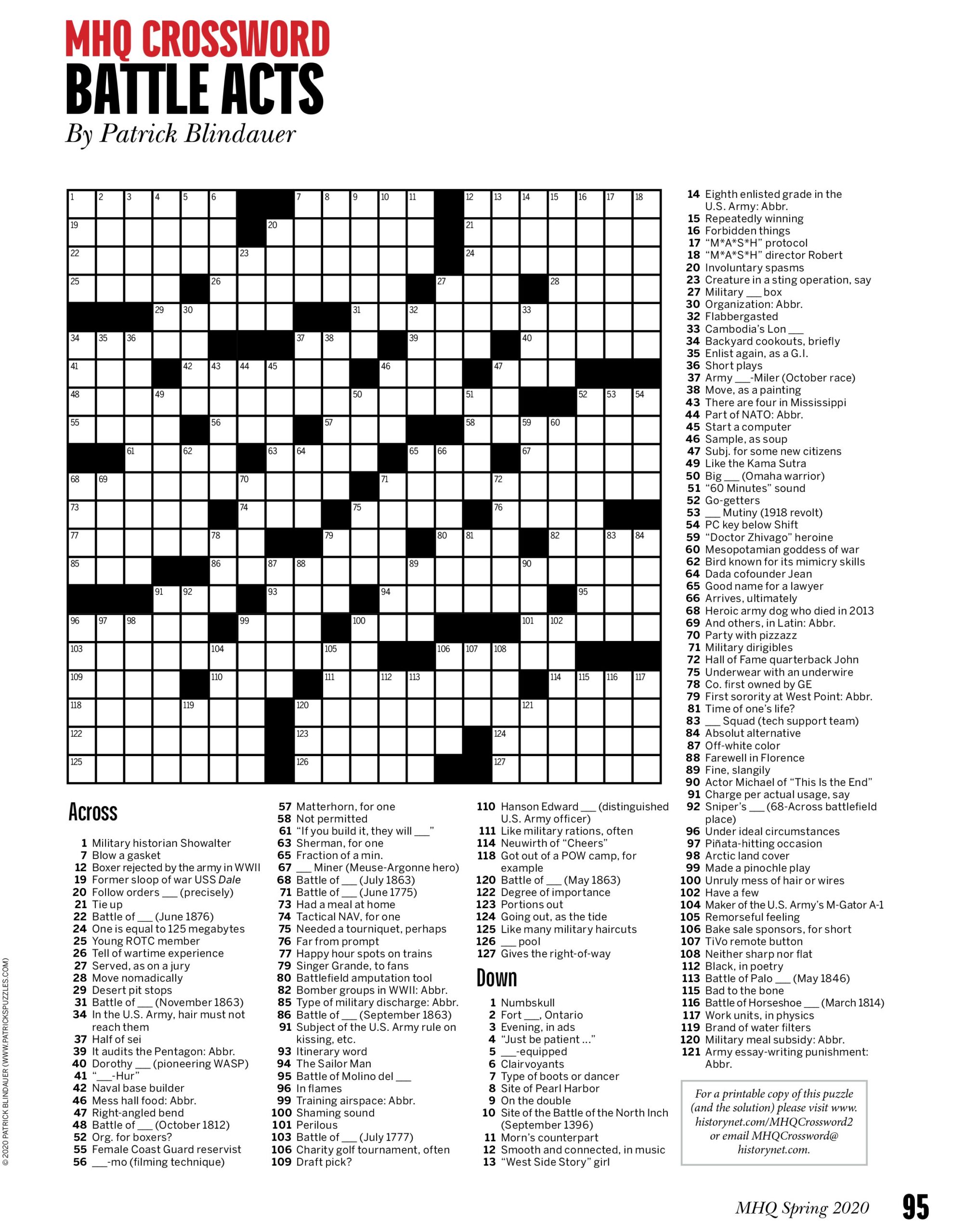 wwii crossword puzzle printable