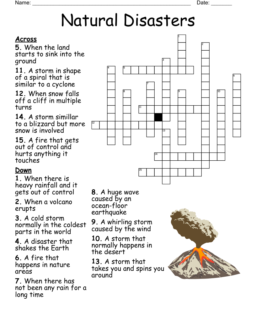 current events crossword puzzle printable